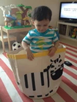 3 Sprouts játéktartó zebra