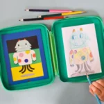 Petit Collage 100% organikus mágneses rajzkészlet utazáshoz