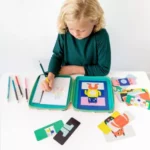 Petit Collage 100% organikus mágneses rajzkészlet utazáshoz