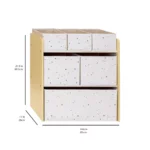 újrahasznosított polc játéktárolókkal 3 Sprouts