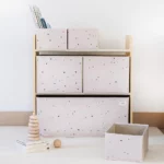 újrahasznosított polc játéktárolókkal 3 Sprouts