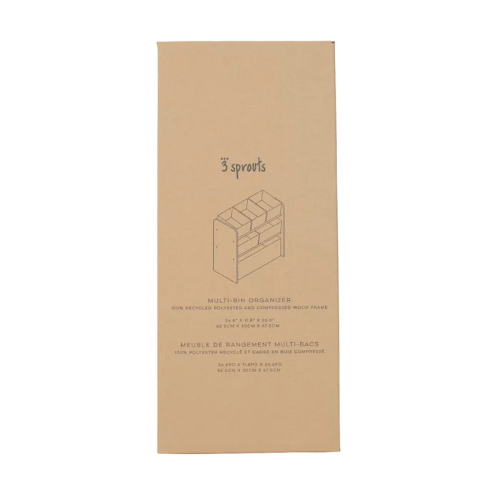 újrahasznosított polc játéktárolókkal 3 Sprouts